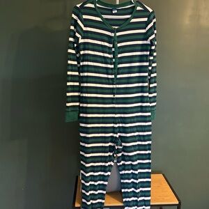 Old Navy Green, Navy & White Striped One-Piece
